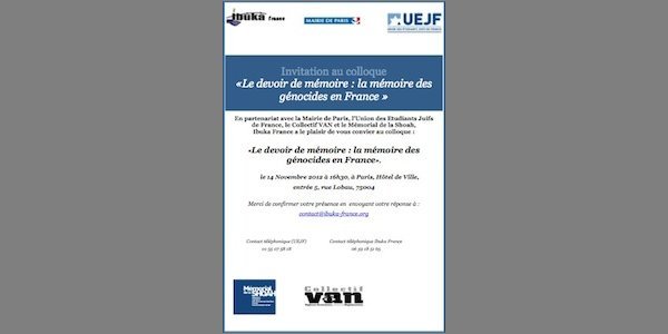 Image:Colloque : Le devoir de mémoire : la mémoire des génocides en France