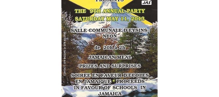 Image:11 mai : Fête annuelle & collecte de fonds de l'association Jamaïquaine en Suisse